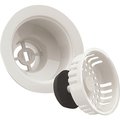 Plumb Pak Color Line Series K1442WH Basket Strainer with Fixed Post, 4716 in Dia, Plastic K1442WH/PP5460